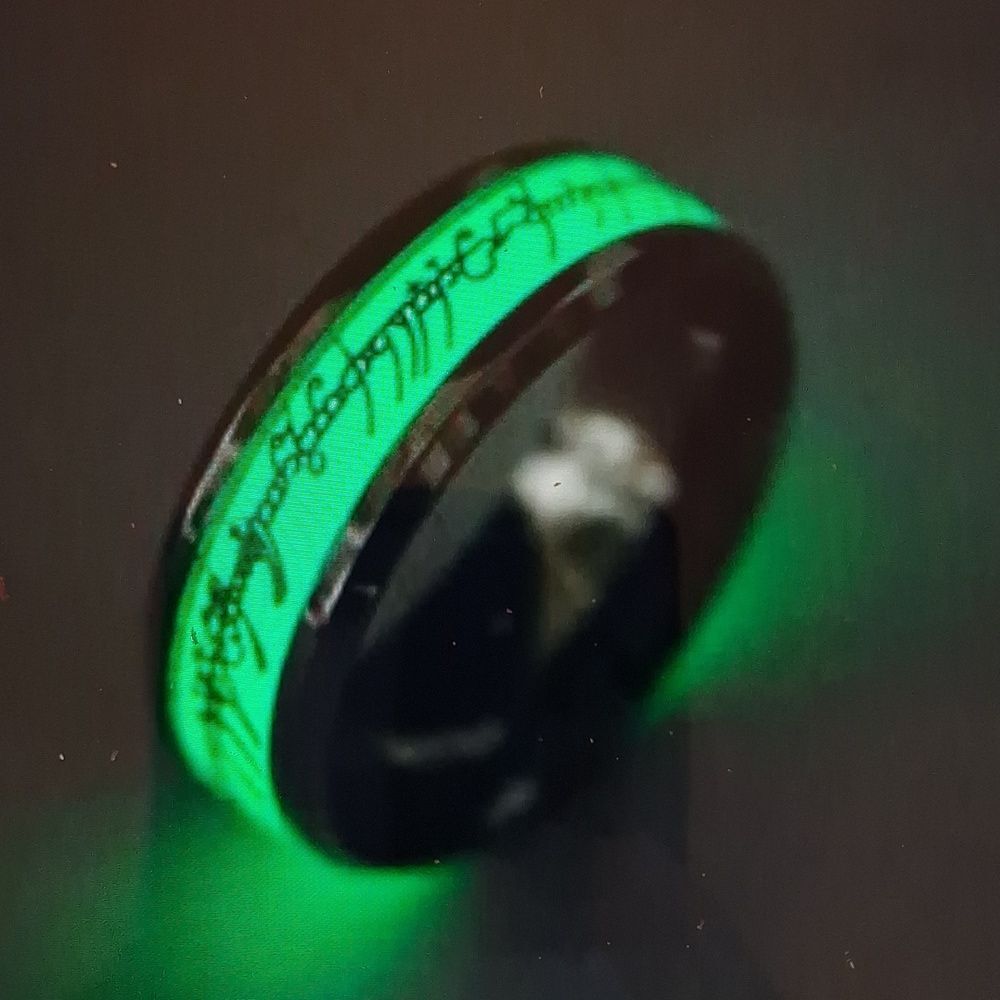 New Glow In Dark Ring Size 6 Unisex Lord‎ Of The Rings